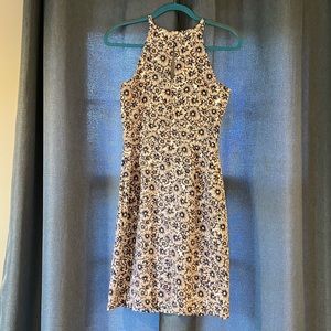 Banana Republic pink and navy floral dress